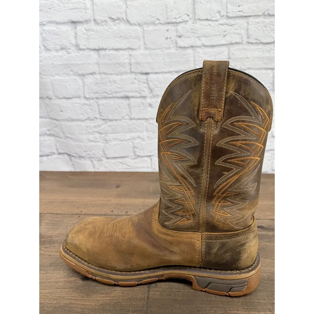 Irish Setter Marshall Wellington Mens 9 D Waterproof Western Work Boots Brown